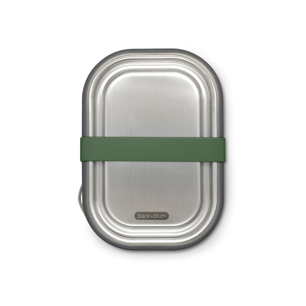 Black+Blum nerezový svačinový box s vidličkou 1 l, olive, BAM-SS-L010