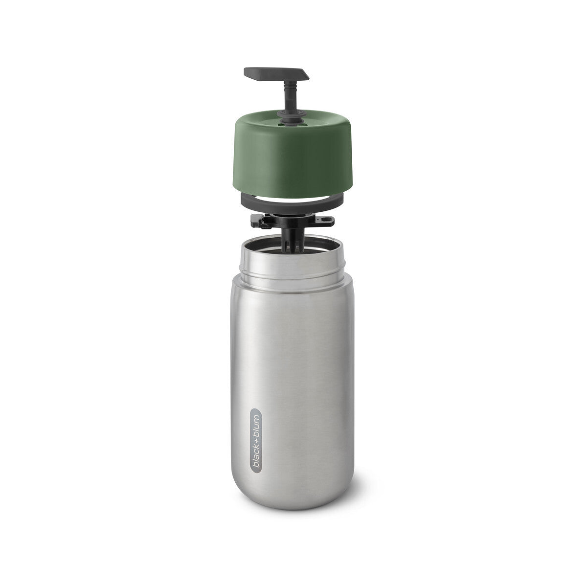 Black+Blum nerezový cestovní termohrnek 340 ml, olive, TC-SS010