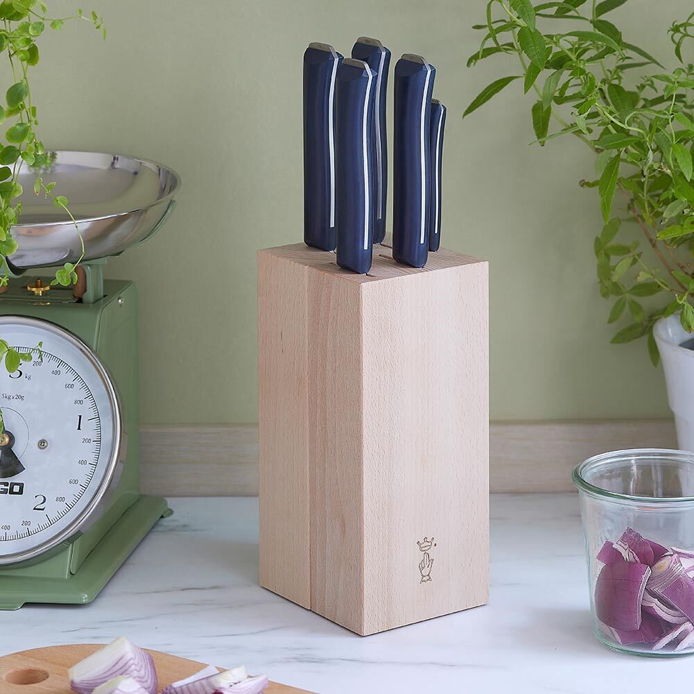 Opinel Intempora bukový blok s noži 6 ks, 002404