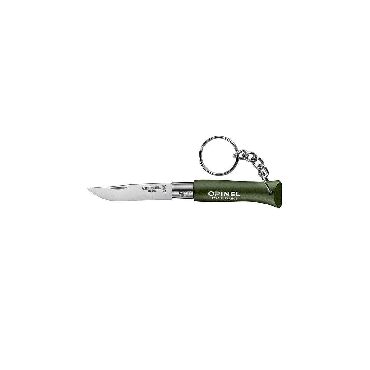 Opinel Colorama klíčenka N°04 zavírací nůž  5 cm, zelená, 002054