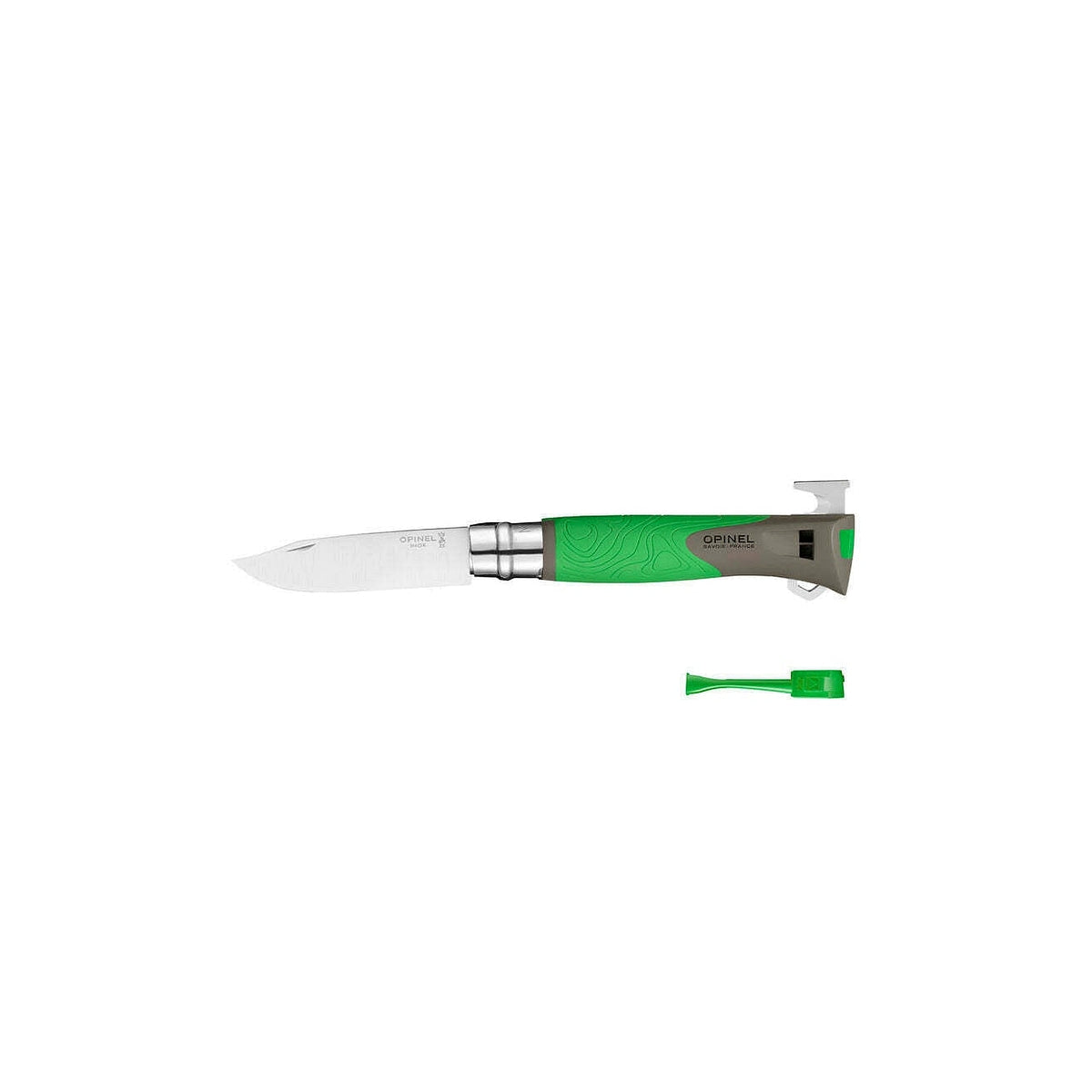 Opinel Explore N°12 multifunkční nůž s odstraňovačem klíšťat 10 cm, zelená, 002489