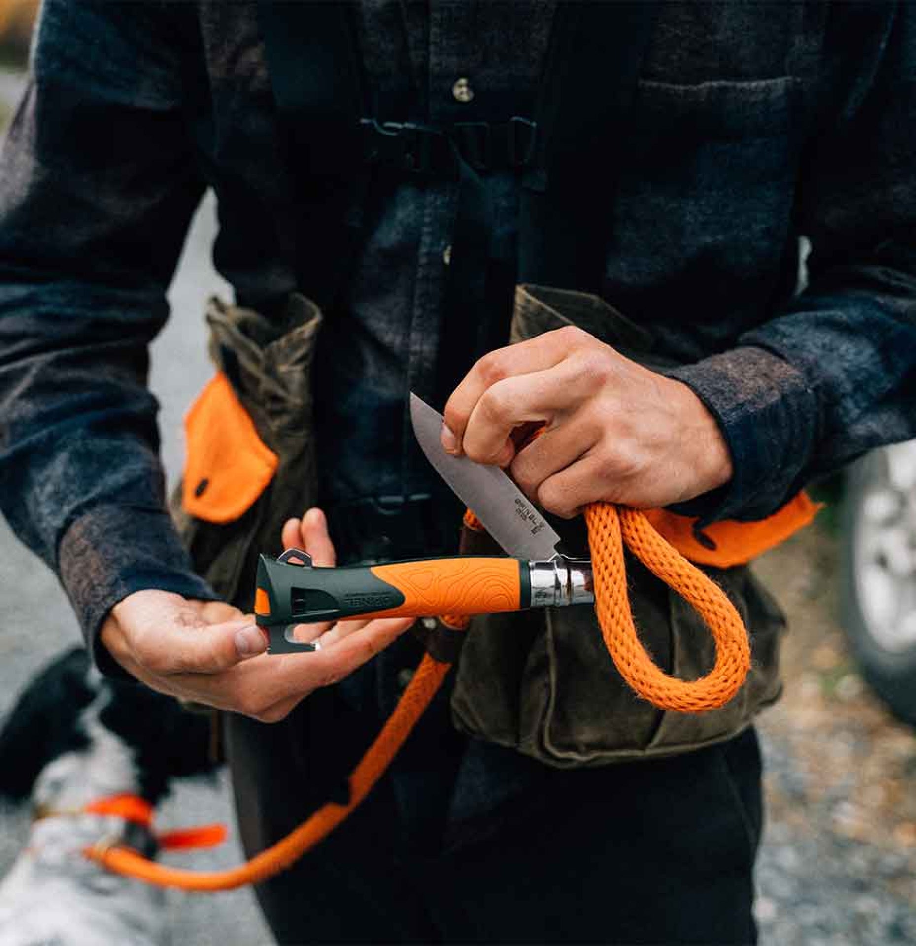 Opinel Explore N°12 multifunkční nůž s odstraňovačem klíšťat 10 cm, oranžová, 002454