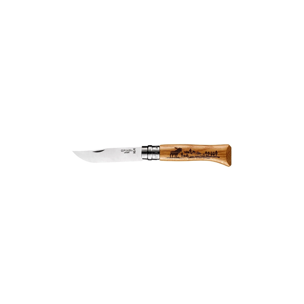 Opinel Animalia America Elk N°08 zavírací nůž 8,5 cm, 002627