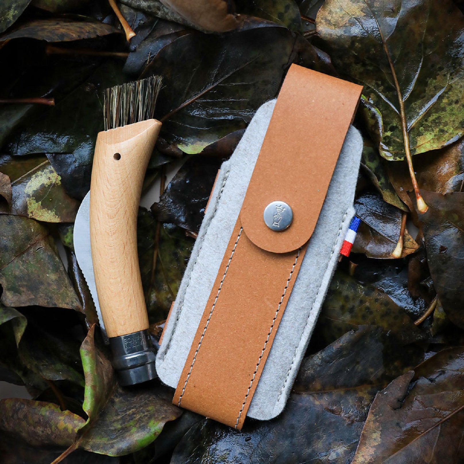Opinel France Outdoor L pouzdro na nože, hnědá, 003102